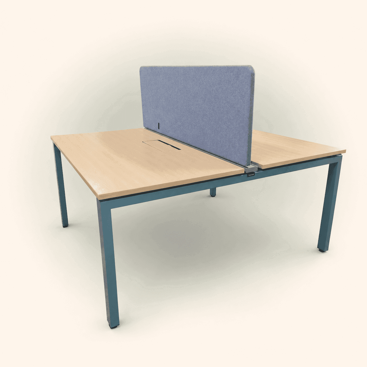 Bureau bench 2 personnes chêne clair Steelcase - BUR - 001